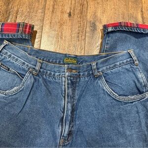 Cabela’s Fleece Lined Jeans Men’s 38x30 Denim Workwear Warm Pants